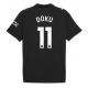 Manchester City Jeremy Doku #11 Borte Drakt 2025-26 Kortermet